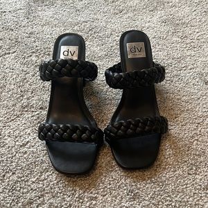 Dolce Vita Tessa Braided Heeled Sandals in Black